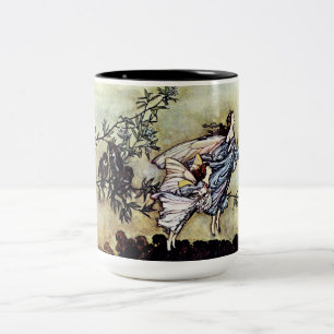 Taza Bicolor Hadas en el jardín