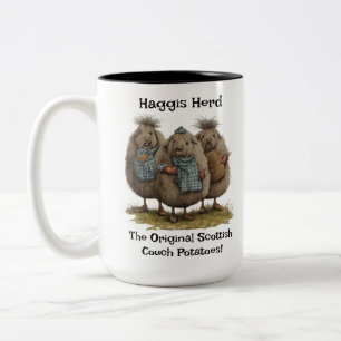 Taza Bicolor Haggis Herd Mug