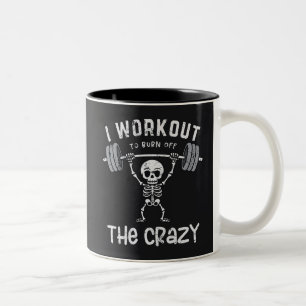 Taza Bicolor Hago Trabajo Para Quemar El Loco