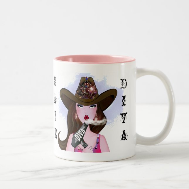 Taza Bicolor "Hair DIVA" (Derecha)