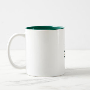 Taza Bicolor Hajj Mabroor Mug Green y Golden