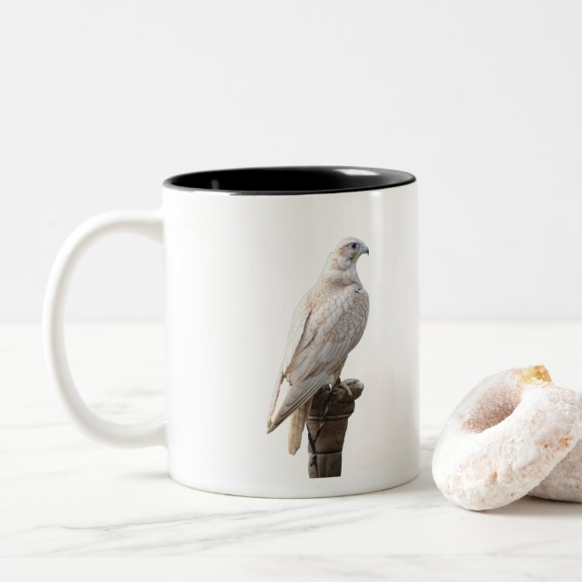 Taza Bicolor Halcón  (Con donut)
