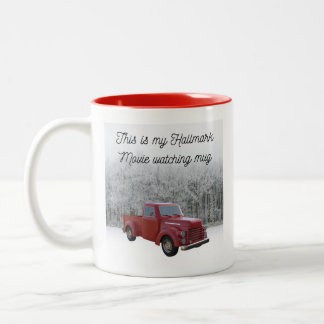 Taza Bicolor Hallmark Movie Watching Mug