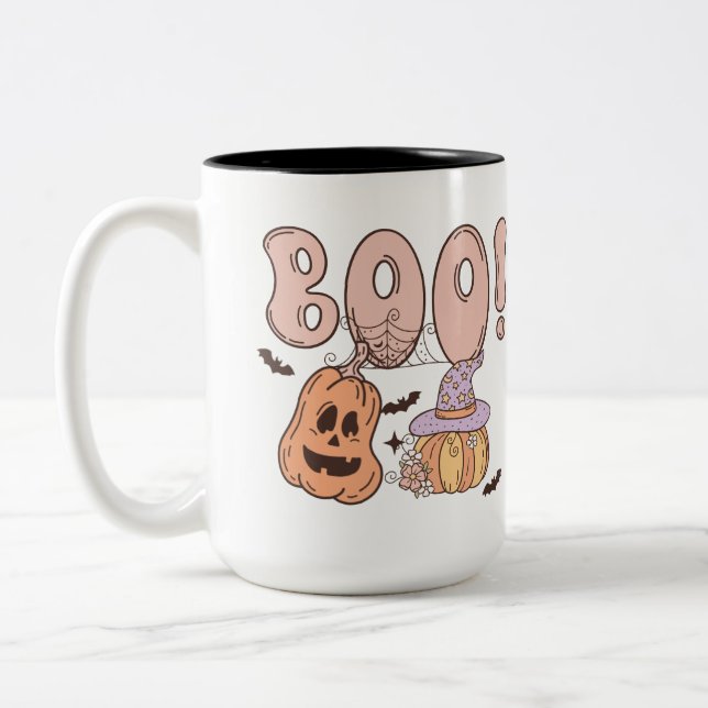 Taza Bicolor Halloween Boo (Izquierda)