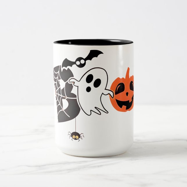 Taza Bicolor Halloween Boo Funny Halloween (Centro)