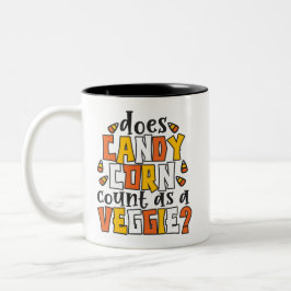 Taza Bicolor Halloween Candy Corn Funny