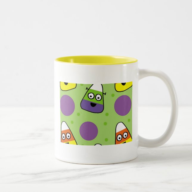 Taza Bicolor Halloween Candy Corn Mug (Derecha)