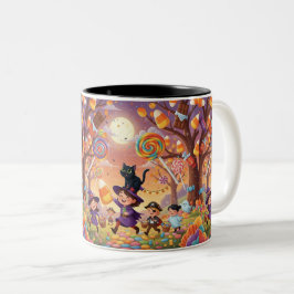 Taza Bicolor Halloween Candyland Parade