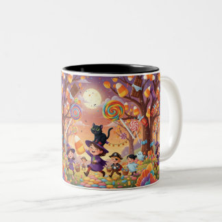 Taza Bicolor Halloween Candyland Parade
