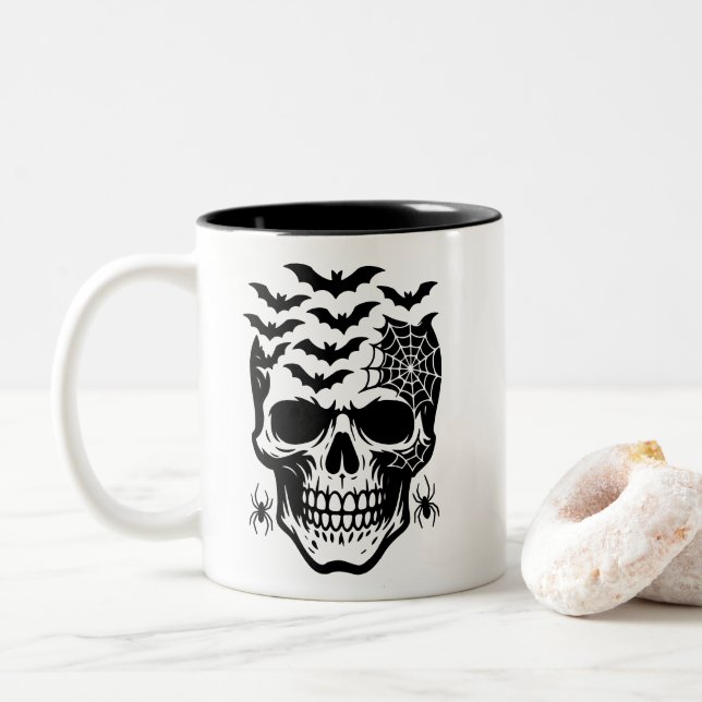 Taza Bicolor Halloween Coffee Mug (Con donut)