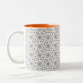 Taza Bicolor Halloween con arañas