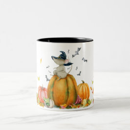 Taza Bicolor Halloween Curte Witch Mouse