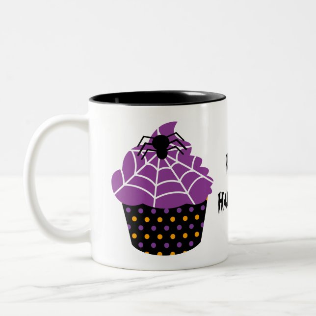 Taza Bicolor Halloween de araña (Izquierda)