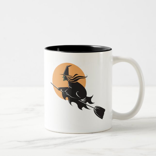 Taza Bicolor Halloween de Brujas (Derecha)