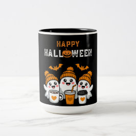 Taza Bicolor Halloween de calabaza fantasma
