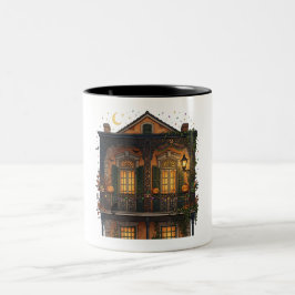 Taza Bicolor Halloween del Barrio Francés de Nueva Orleans