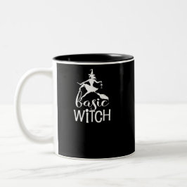 Taza Bicolor Halloween divertido para la bruja básica de las