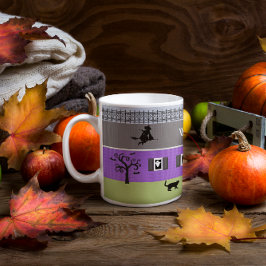 Taza Bicolor Halloween embrujó a bruja de la casa