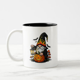 Taza Bicolor Halloween Gnome Coffee Mug