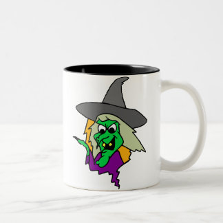 Taza Bicolor Halloween Green Witch