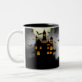 Taza Bicolor Halloween Mansion Mug