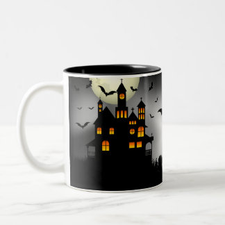 Taza Bicolor Halloween Mansion Mug
