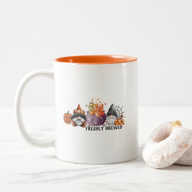 Taza Bicolor Halloween Mug (Con donut)