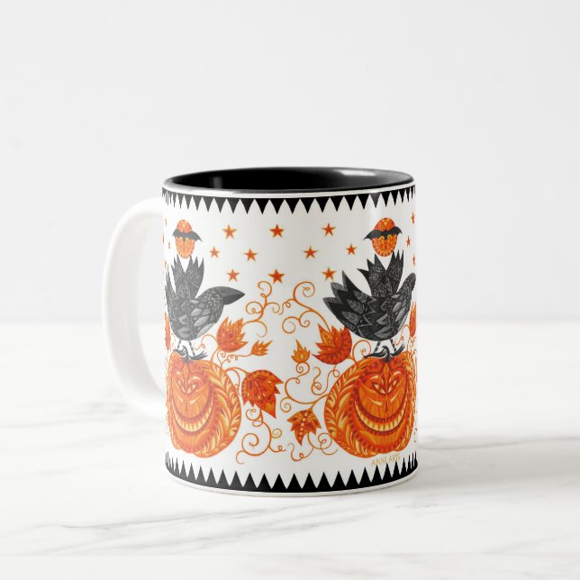 Taza Bicolor Halloween Mug (Anverso izquierdo)