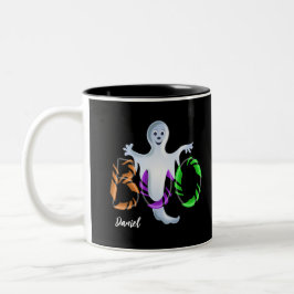 Taza Bicolor Halloween Mug 3D caramelos fantasma BOO