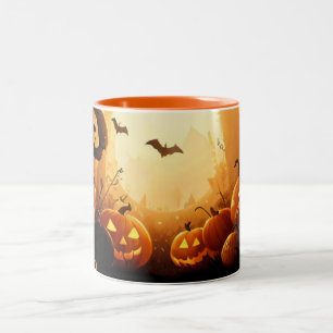 Taza Bicolor Halloween/otoño/otoño/otoño/calabaza