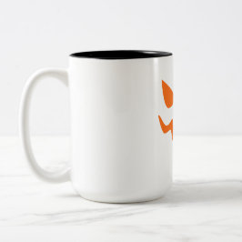 Taza Bicolor Halloween Pumpkin Face Mug – Cute & Festive Orange