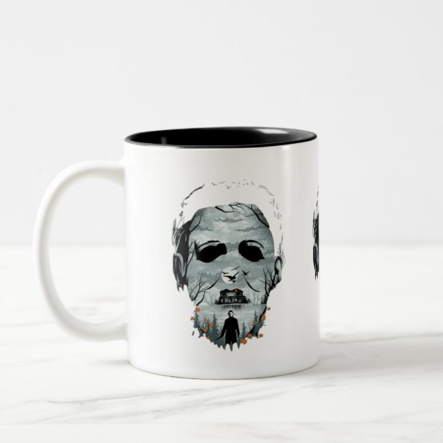 Taza Bicolor Halloween Scary Design (Izquierda)