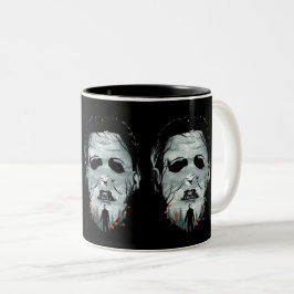 Taza Bicolor Halloween Scary Design