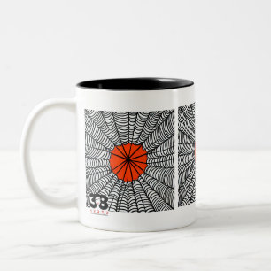 Taza Bicolor Halloween Spider Web