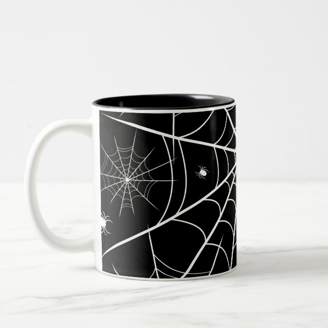 Taza Bicolor Halloween Spider Web (Izquierda)