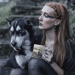 Taza Bicolor Halloween Stamp Collection "Creepy Cemetery"