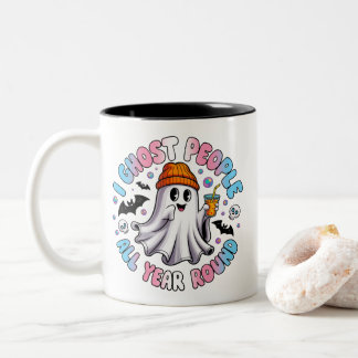 Taza Bicolor Halloween Transgénero Gracioso - Ghost People