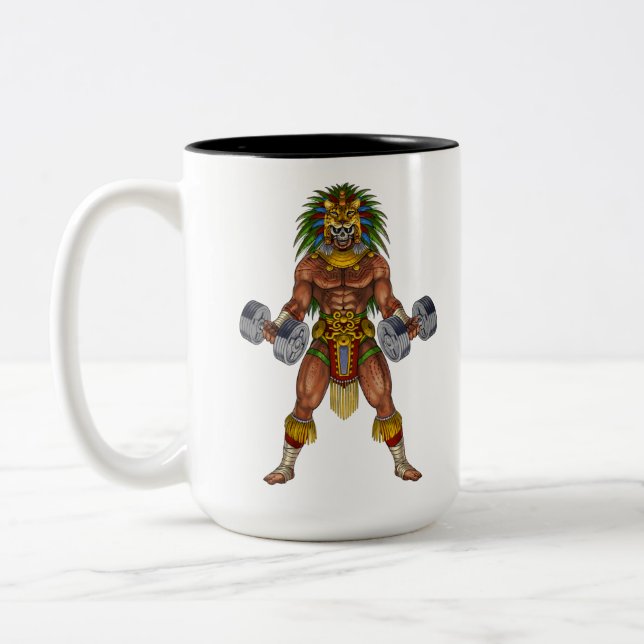 Taza Bicolor Halterofilia azteca (Izquierda)