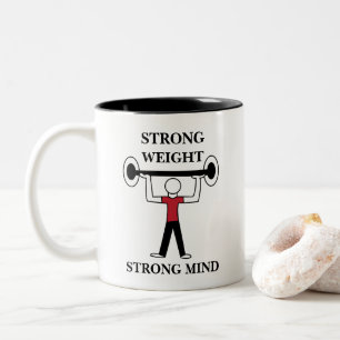Taza Bicolor Halterofilia Levantador de pesas Culturista