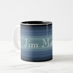Taza Bicolor HAMbyWG - Café Mug - Gris-Azul