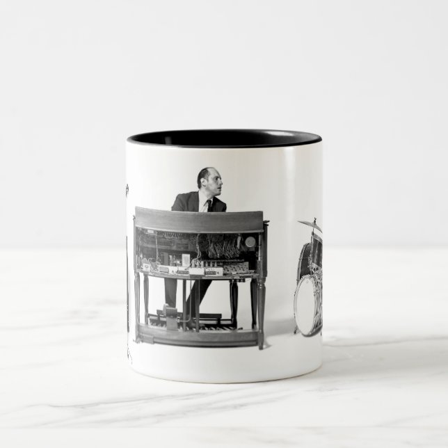 Taza Bicolor Hammond Grooves organ trio camiseta oficial (Centro)