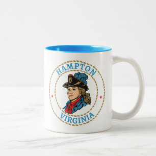 Taza Bicolor Hampton Virginia Colonial