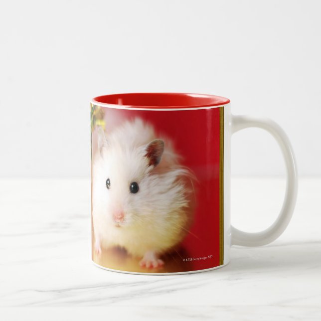 Taza Bicolor Hámster Kokolinka con el árbol de navidad (Derecha)