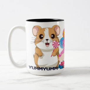 Taza Bicolor hamster mug