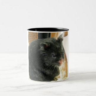 Taza Bicolor Hámster negro