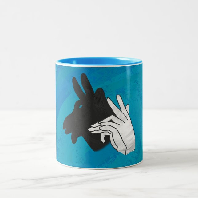Taza Bicolor Hand Silhouette Billy Goat Blue (Centro)