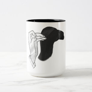 Taza Bicolor Hand Silhouette Camel