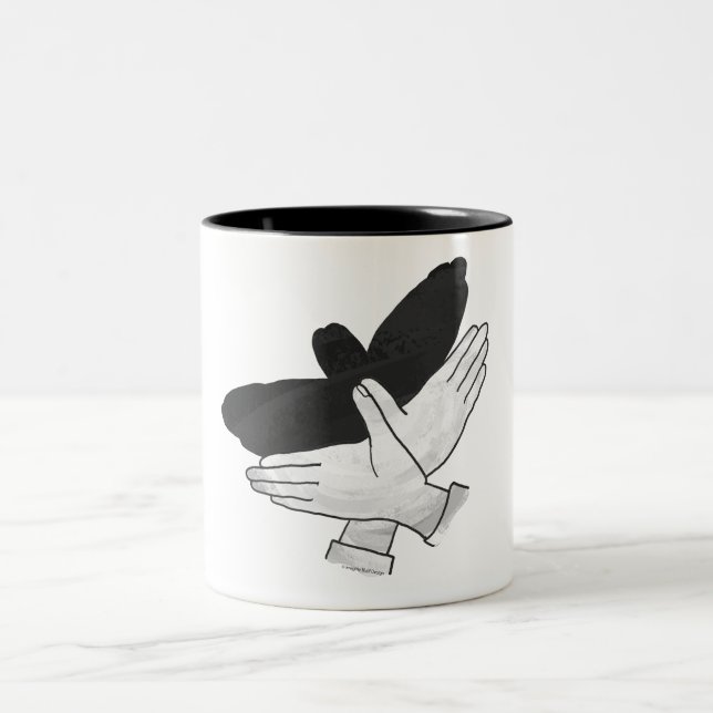Taza Bicolor Hand Silhouette Eagle (Centro)