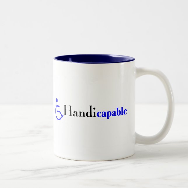 Taza Bicolor Handicapable (silla de ruedas) (Derecha)