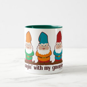 Taza Bicolor Hangin con mi Gnomies